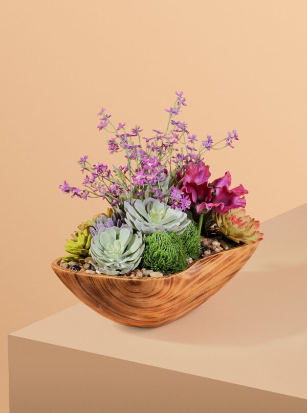 فازة خشبية بتصميم عصري - Image 2